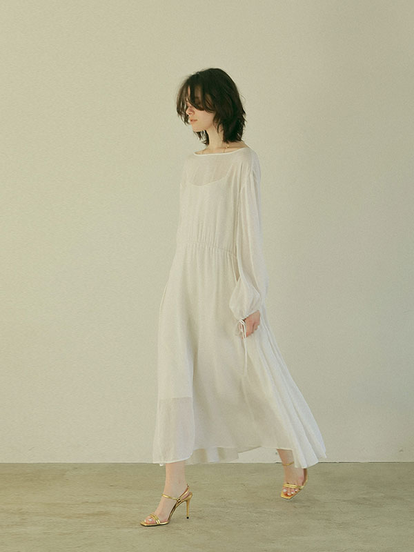 オープンバックリネンワンピース F White ワンピース Etre Tokyo Official Online Store エトレトウキョウ