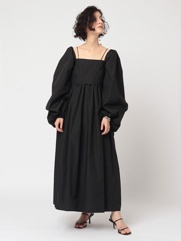 スクエアネックレイヤードボリュームワンピース F Off White ワンピース Etre Tokyo Official Online Store エトレトウキョウ