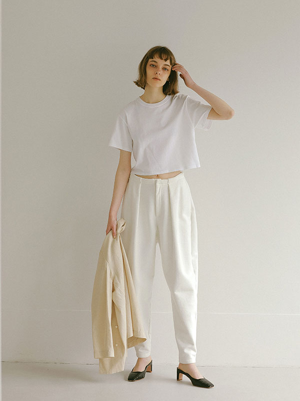 テーパードスウェットパンツ