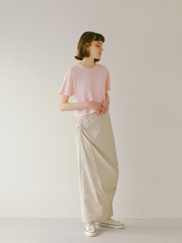 Iラインギャザースカート